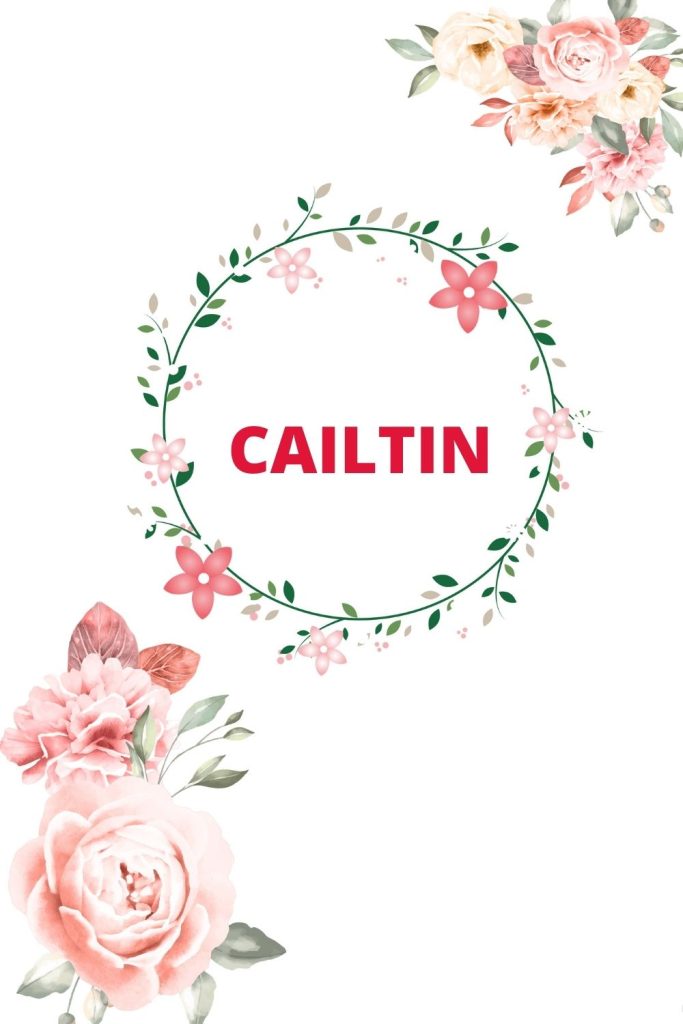 Caitlin est un prénom irlandais fille. 